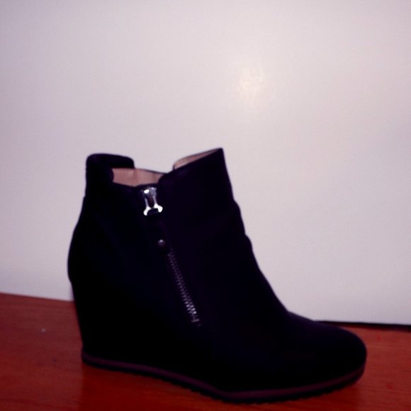 Soul Naturalizer Shoes - Soul Naturlizer Black Wedge Booties